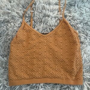 Women's Tan Knit Top